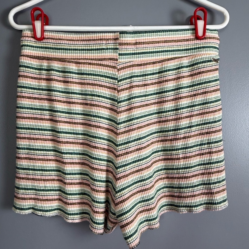 O'Neill Striped Surfer Beach Stretchy Knit Shorts Womens Sz M - Picture 2 of 5
